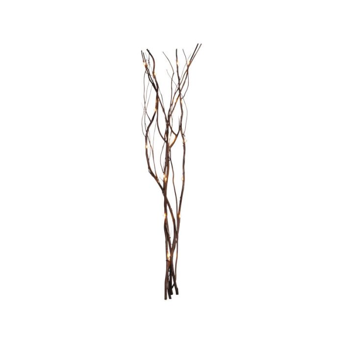 Branches de saule marron avec éclairage, hauteur 60cm, sur batterie