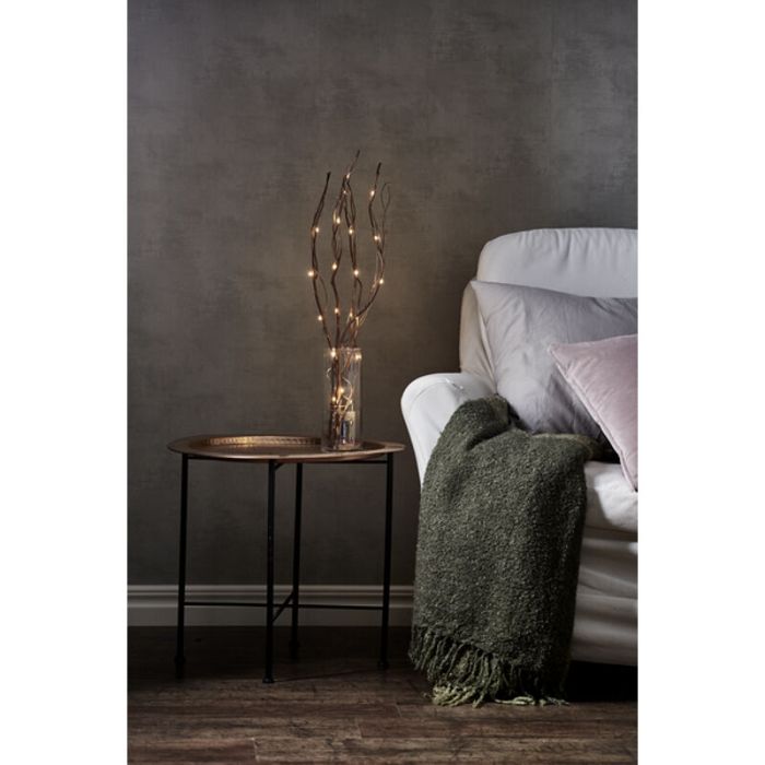 Branches de saule marron avec éclairage, hauteur 60cm, sur batterie
