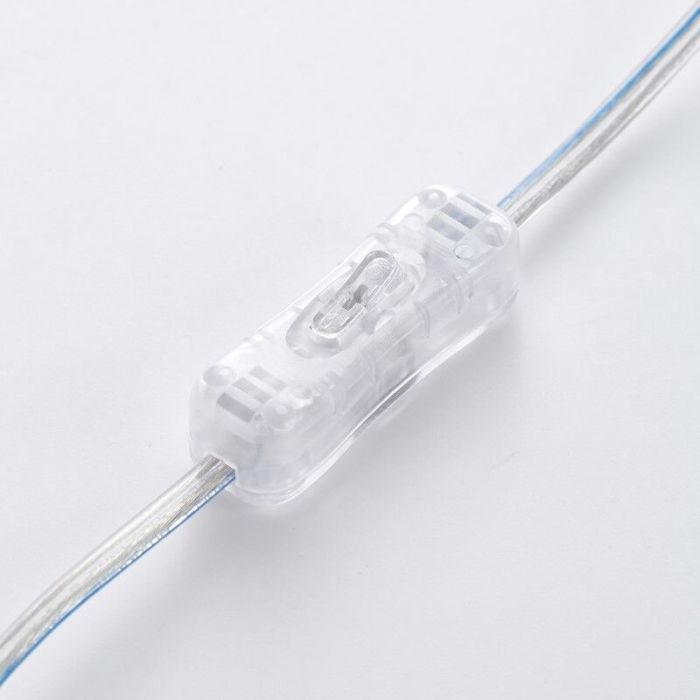 Lampe de table grise en tissu, Merinde, avec interrupteur