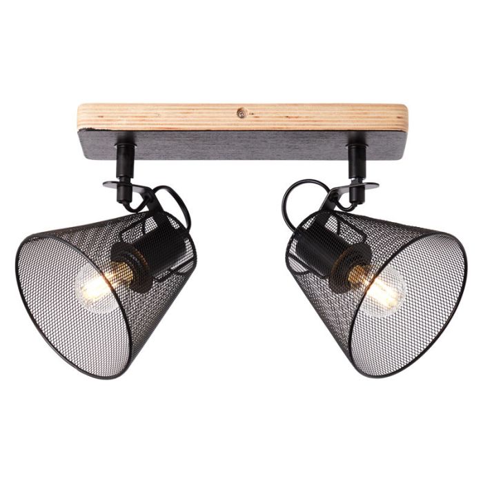 Spot plafond en bois noir, Havin