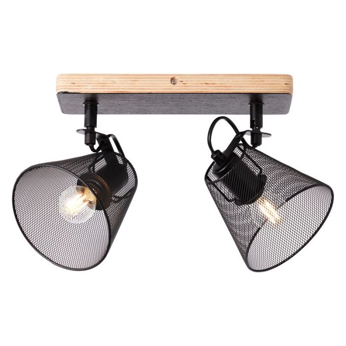 Spot plafond en bois noir, Havin