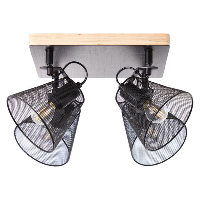 Spot plafond en bois noir, Havin
