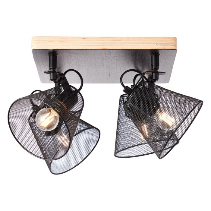 Spot plafond en bois noir, Havin