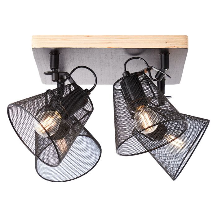Spot plafond en bois noir, Havin