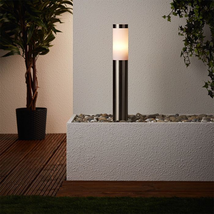 Luminaire extérieur chromé en plastique, Tom, IP44