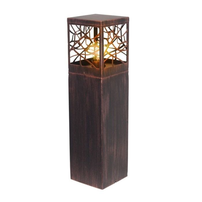Luminaire extérieur couleur rouille rustique, Teske, IP44