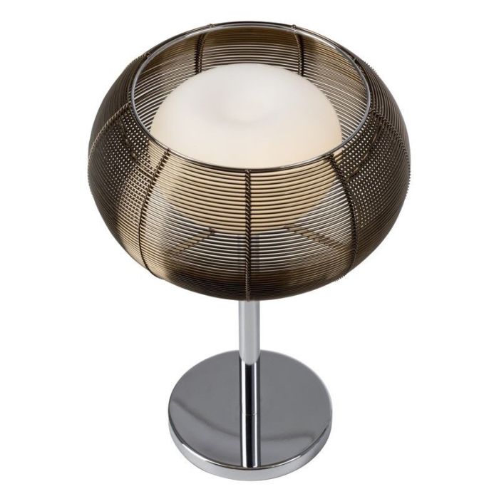 Lampe de table bronze moderne, Amela, avec interrupteur