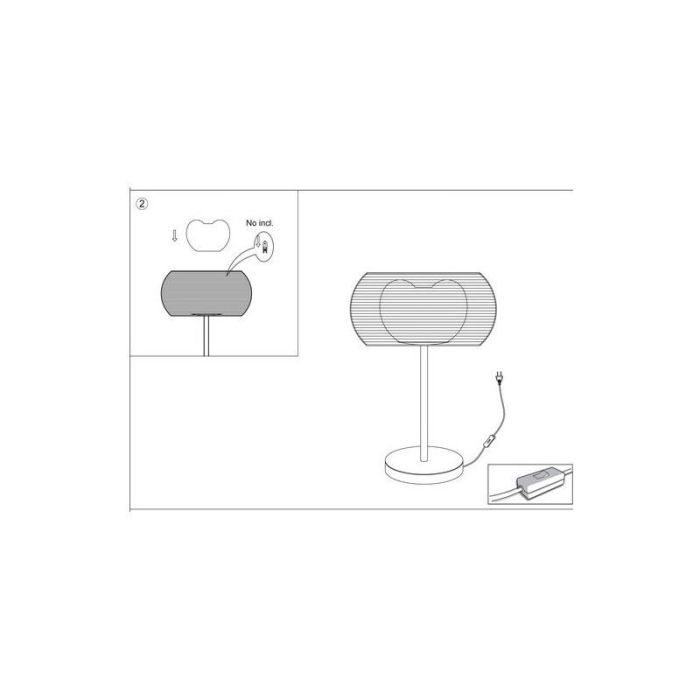 Lampe de table bronze moderne, Amela, avec interrupteur