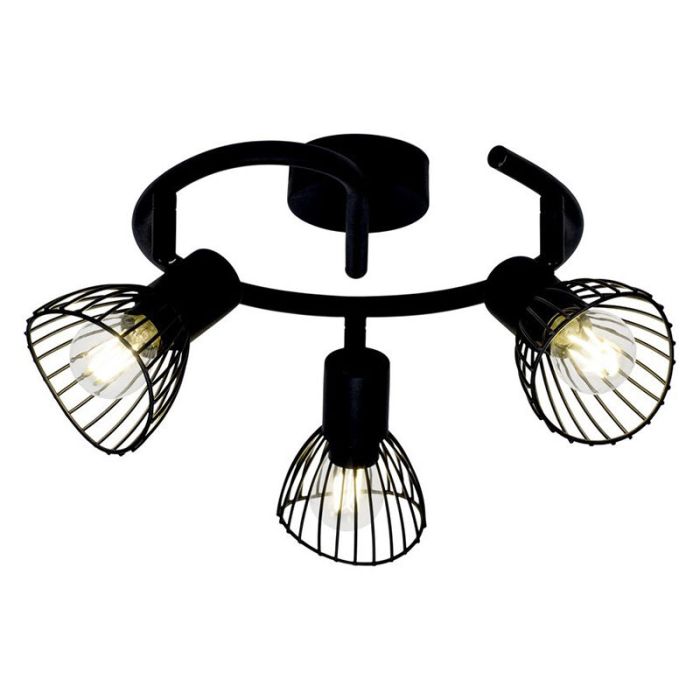 Spot plafond noir industriel, Aina