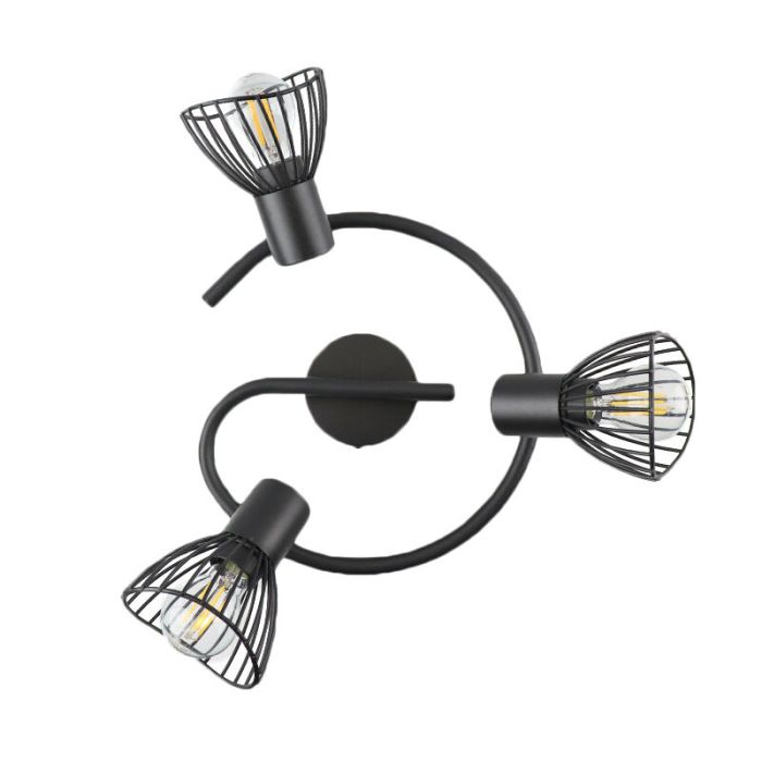 Spot plafond noir industriel, Aina