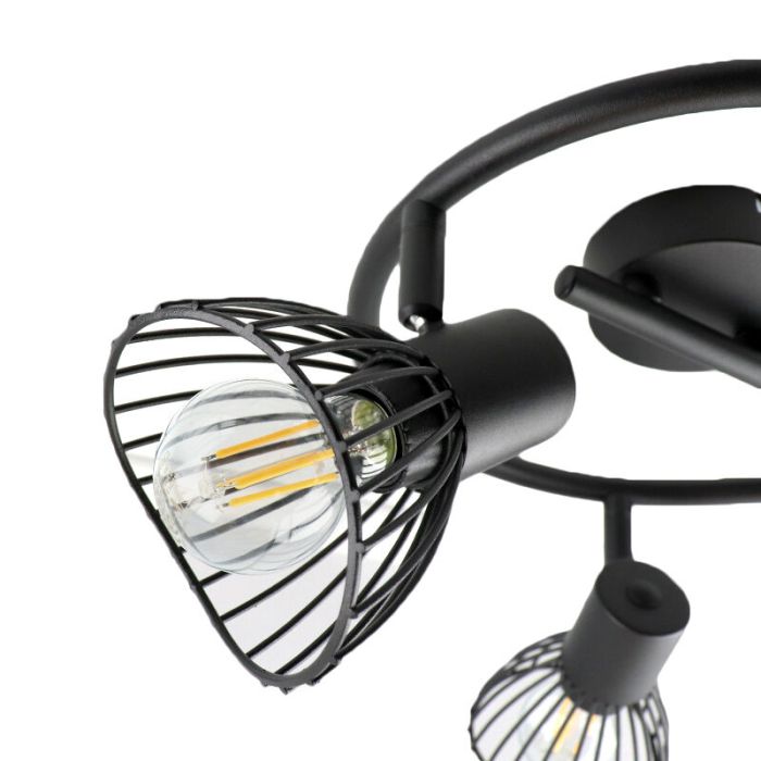 Spot plafond noir industriel, Aina