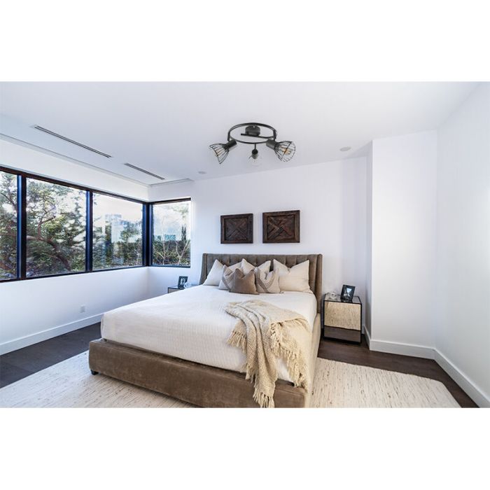 Spot plafond noir industriel, Aina