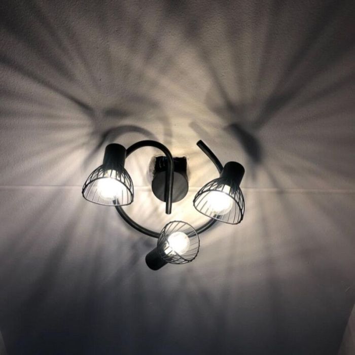 Spot plafond noir industriel, Aina