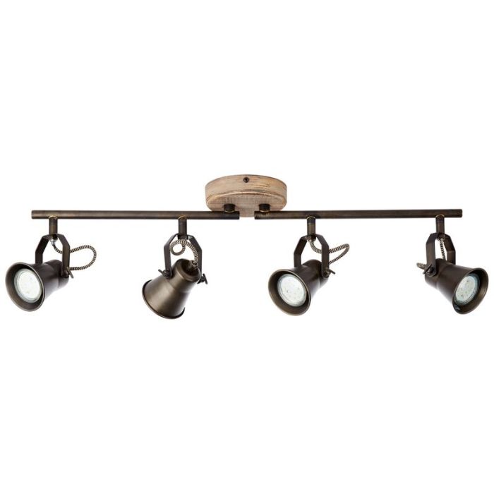 Spot plafond en bois marron, Carolyn