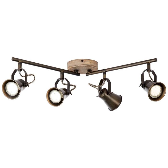 Spot plafond en bois marron, Carolyn