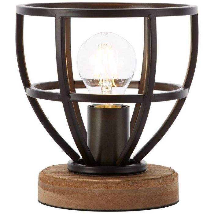 Lampe de table noire moderne, Esmee, avec interrupteur