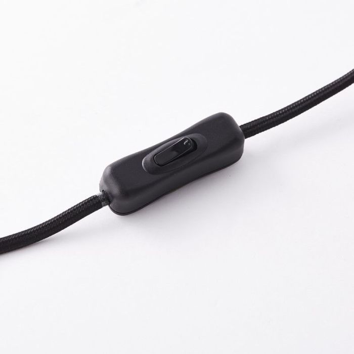 Lampe de table noire moderne, Esmee, avec interrupteur