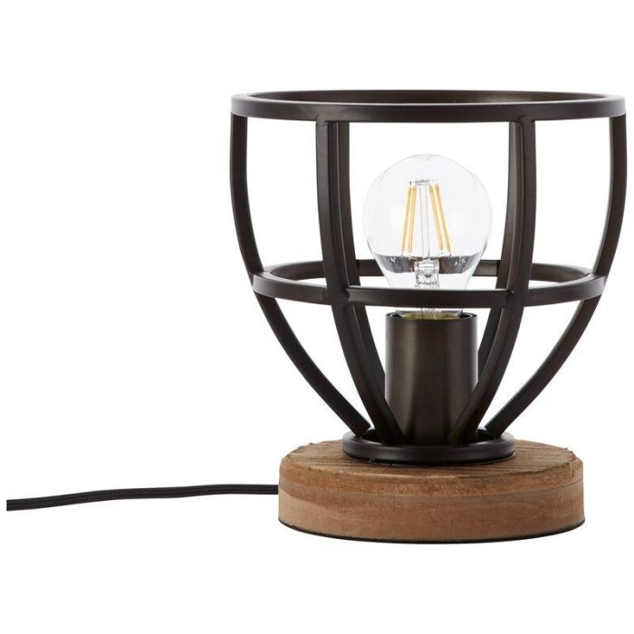 Lampe de table noire moderne, Esmee, avec interrupteur