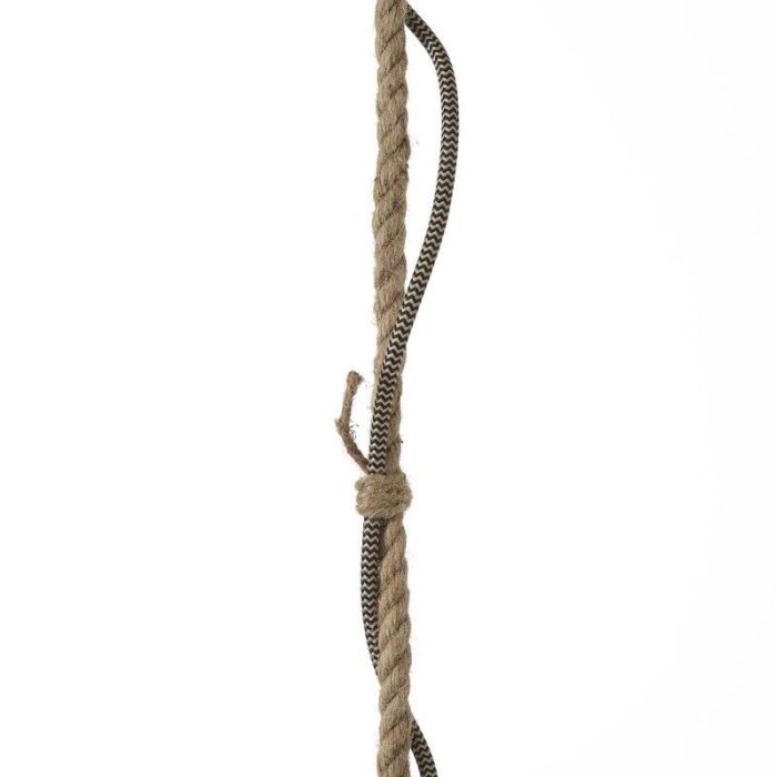 Suspension en bois argentée, Iris