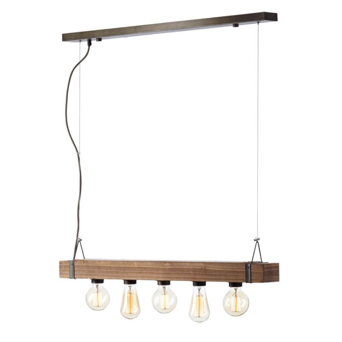 Suspension en bois noire, Asli