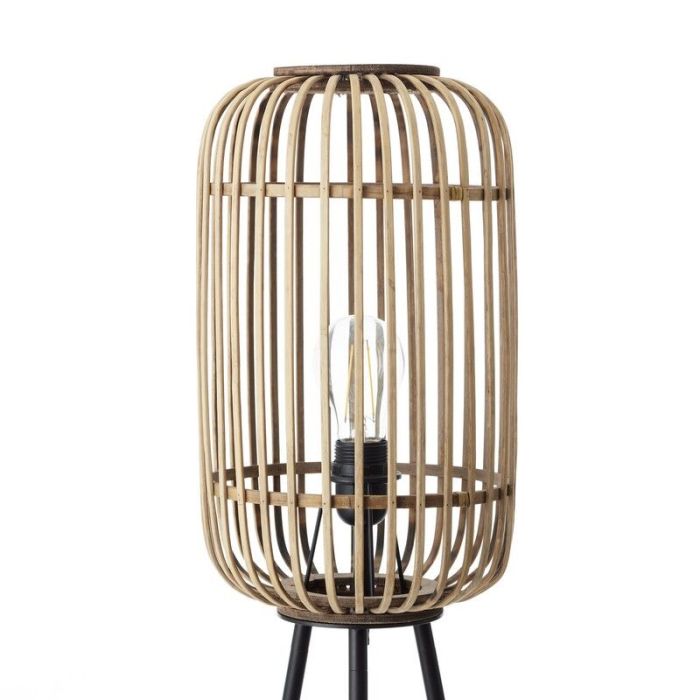 Lampadaire marron industriel, Brain, avec interrupteur