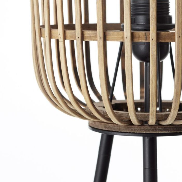 Lampadaire marron industriel, Brain, avec interrupteur