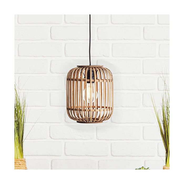 Suspension en bois marronne, Brain
