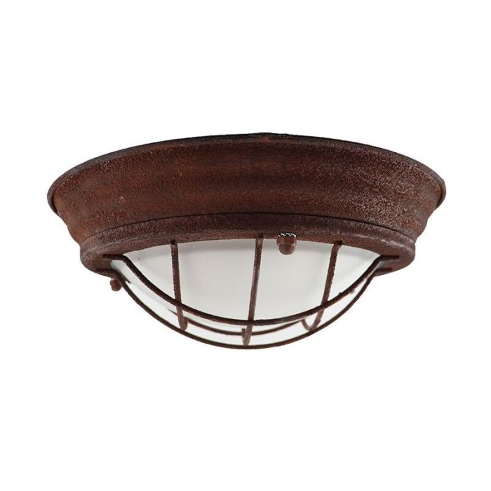 Lampe plafond couleur rouille industrielle, Aoife