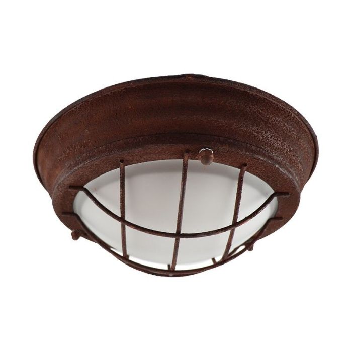Lampe plafond couleur rouille industrielle, Aoife