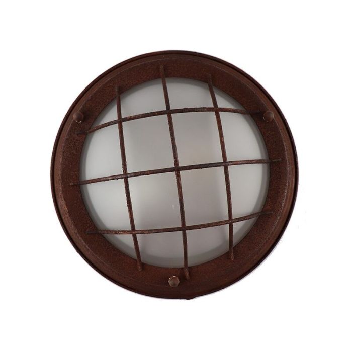 Lampe plafond couleur rouille industrielle, Aoife