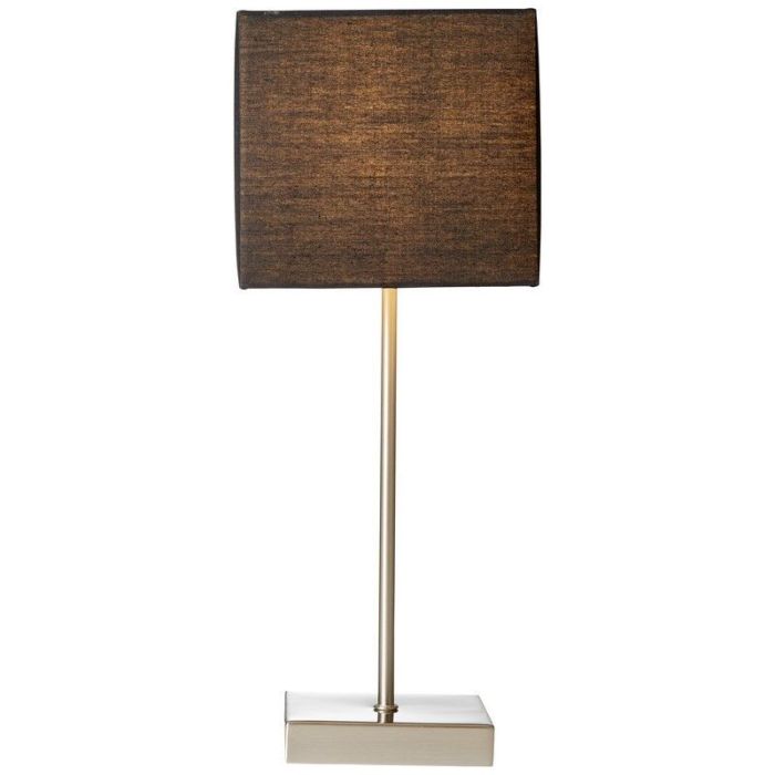 Lampe de table anthracite en tissu, Marinda, avec interrupteur