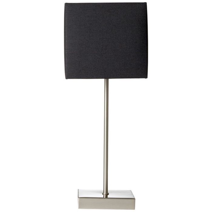 Lampe de table anthracite en tissu, Marinda, avec interrupteur
