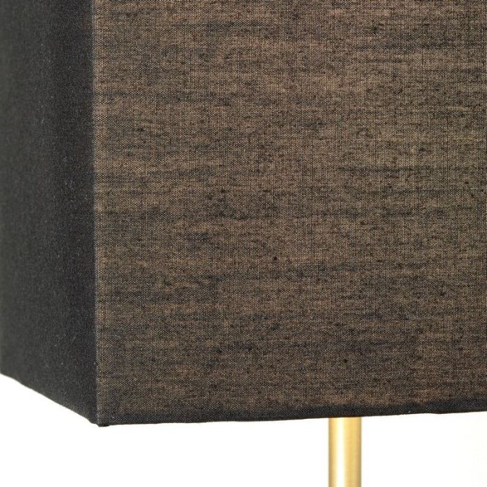 Lampe de table anthracite en tissu, Marinda, avec interrupteur