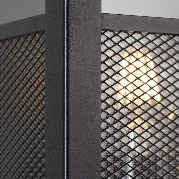 Luminaire extérieur noire industrielle, Ramla, IP44