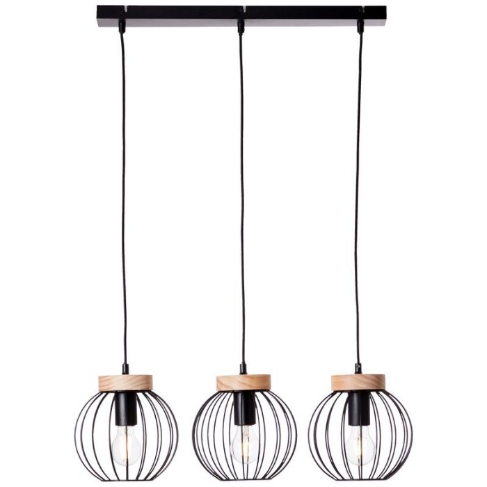 Suspension en bois noire, Donato