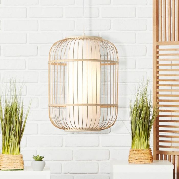 Suspension en bois blanche, Hans