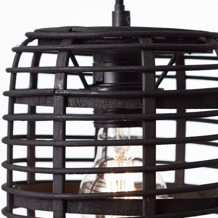 Suspension en bois noire, Deacon