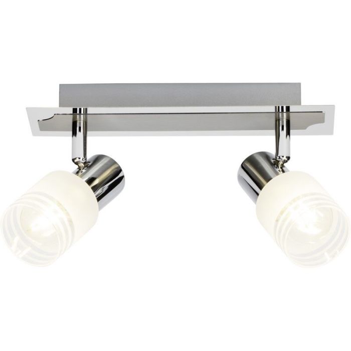 Spot plafond chromé en métal, Blake, 28W, 2700K LED