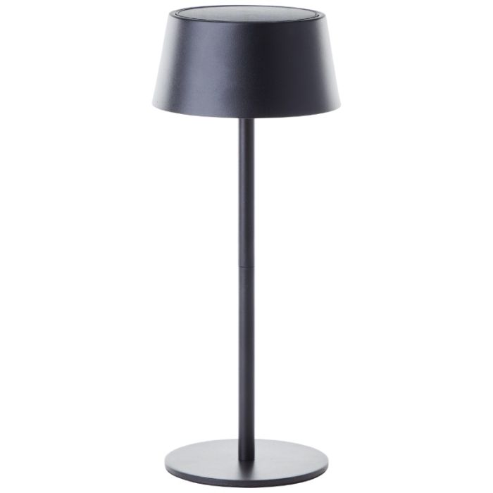 Applique solaire extérieur noire moderne, Soumaya, 4W, 3000K LED, IP44, gradable en 3 étapes