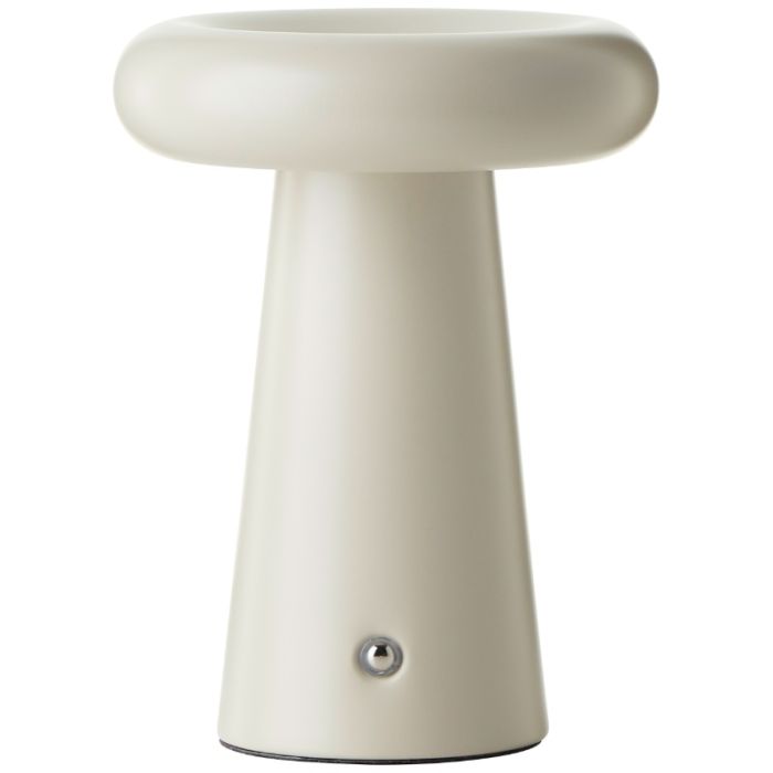 Lampe de table d'extérieur rechargeable beige moderne, Stig, 3W, 3000K LED, IP44, gradable en 3 étapes