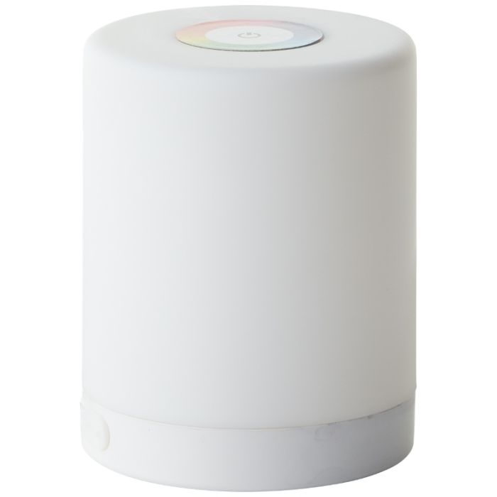 Lampe de table extérieur blanche moderne, Maezon, 1W, RGBW LED, IP44, avec variateur tactile