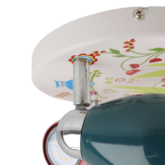 Spot plafond pour enfants multicolore en métal, Bauke