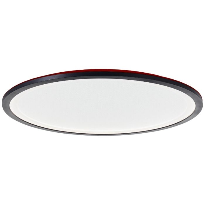 Panneau LED plafonnier noir moderne, Yamal, 36W, blanc chaud à froid réglable LED, avec télécommande