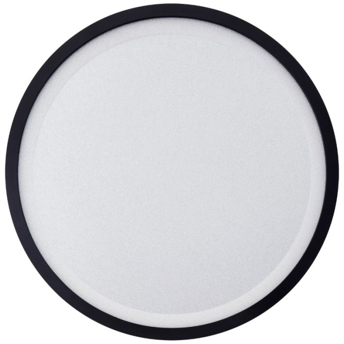 Panneau LED plafonnier noir moderne, Yamal, 36W, blanc chaud à froid réglable LED, avec télécommande