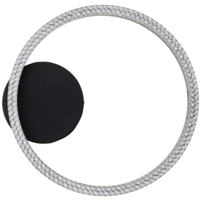 Plafonnier noir design, Maladon, 14W, 3000K LED