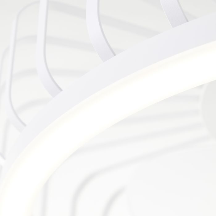 Ventilateur de plafond blanc moderne, Tolga, 36W, 2700K-4000K-6500K LED, avec télécommande