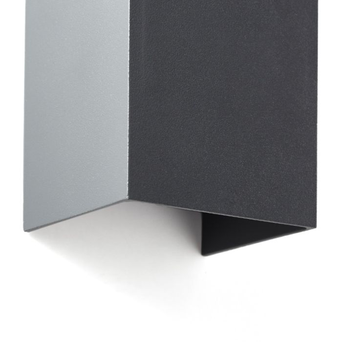 Applique up and down grise moderne, Romar, 8W, 3000K LED, IP44