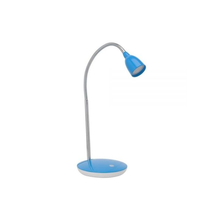 Lampe de bureau bleue en plastique, Kit, 3W, 3000K LED, avec interrupteur