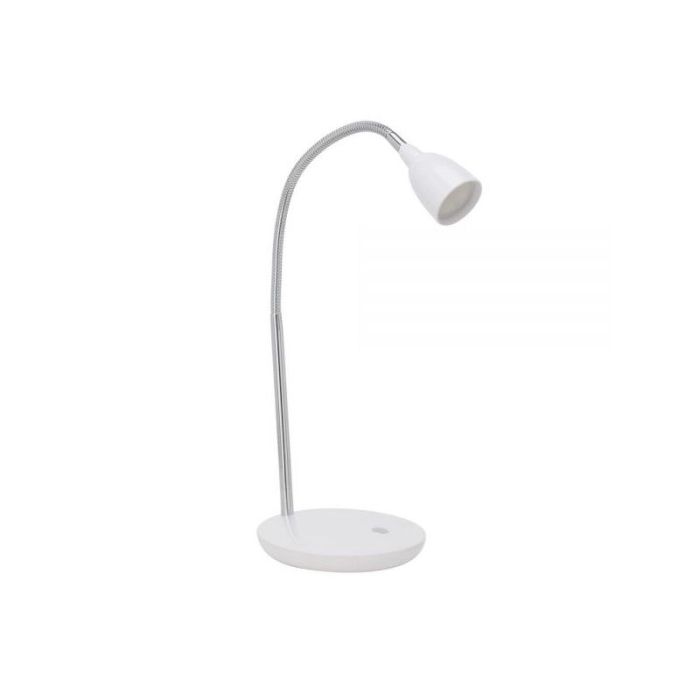 Lampe de bureau blanche en plastique, Kit, 3W, 3000K LED, avec interrupteur