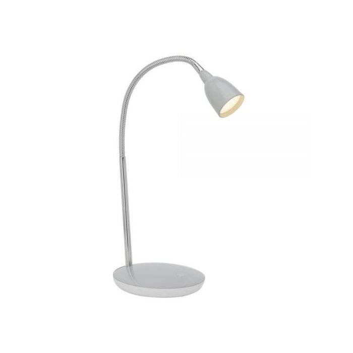 Lampe de bureau grise en plastique, Kit, 3W, 3000K LED, avec interrupteur